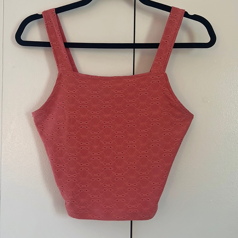 Pink Cropped Tank Too